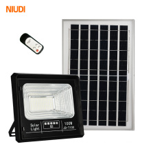 Niudi Ip65 Waterproof Outdoor Street 30w 50w 100w Reflector With Remote Control All In One Solar LED Yard Flood Light